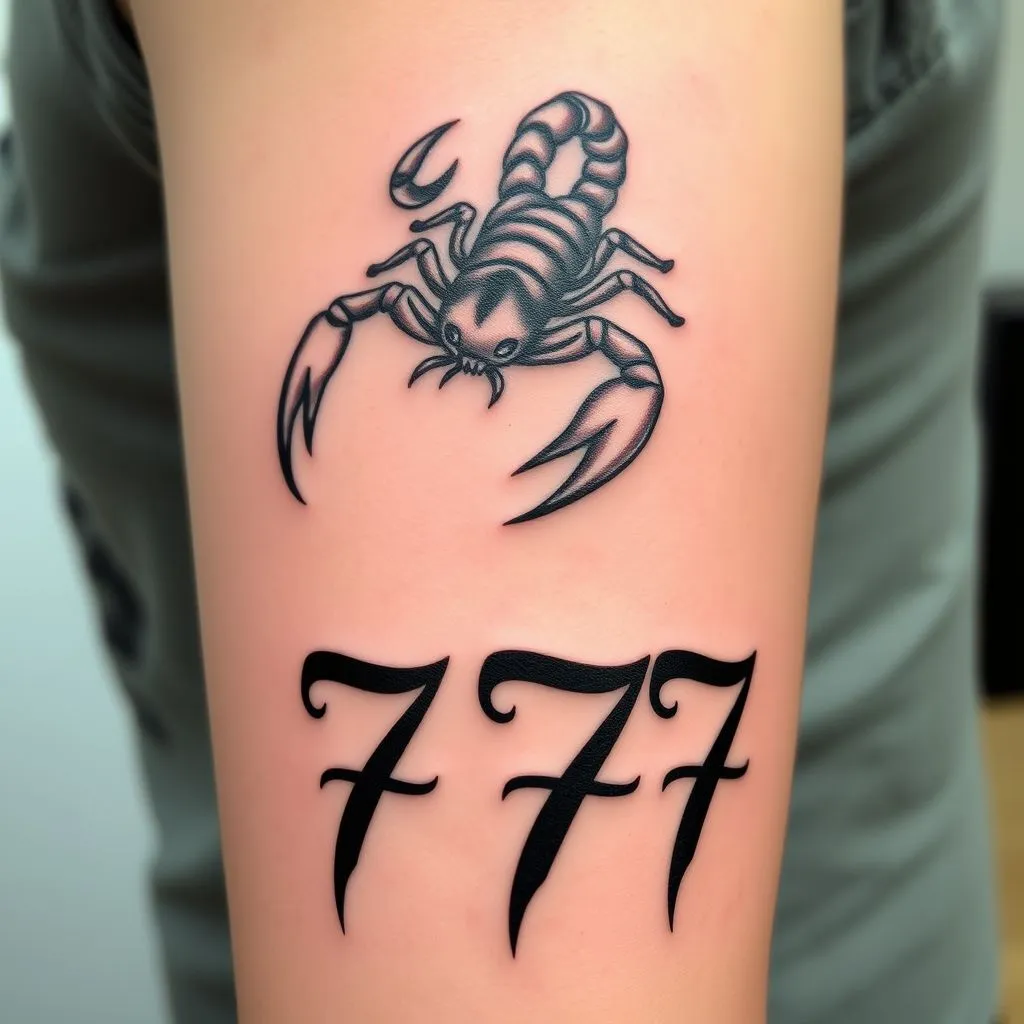 Scorpion 777 Tattoo