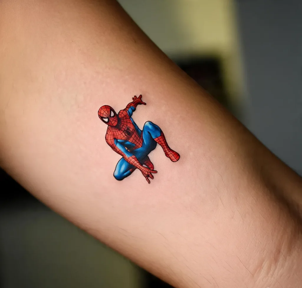 Small Spiderman Tattoo, Spiderman Tattoo