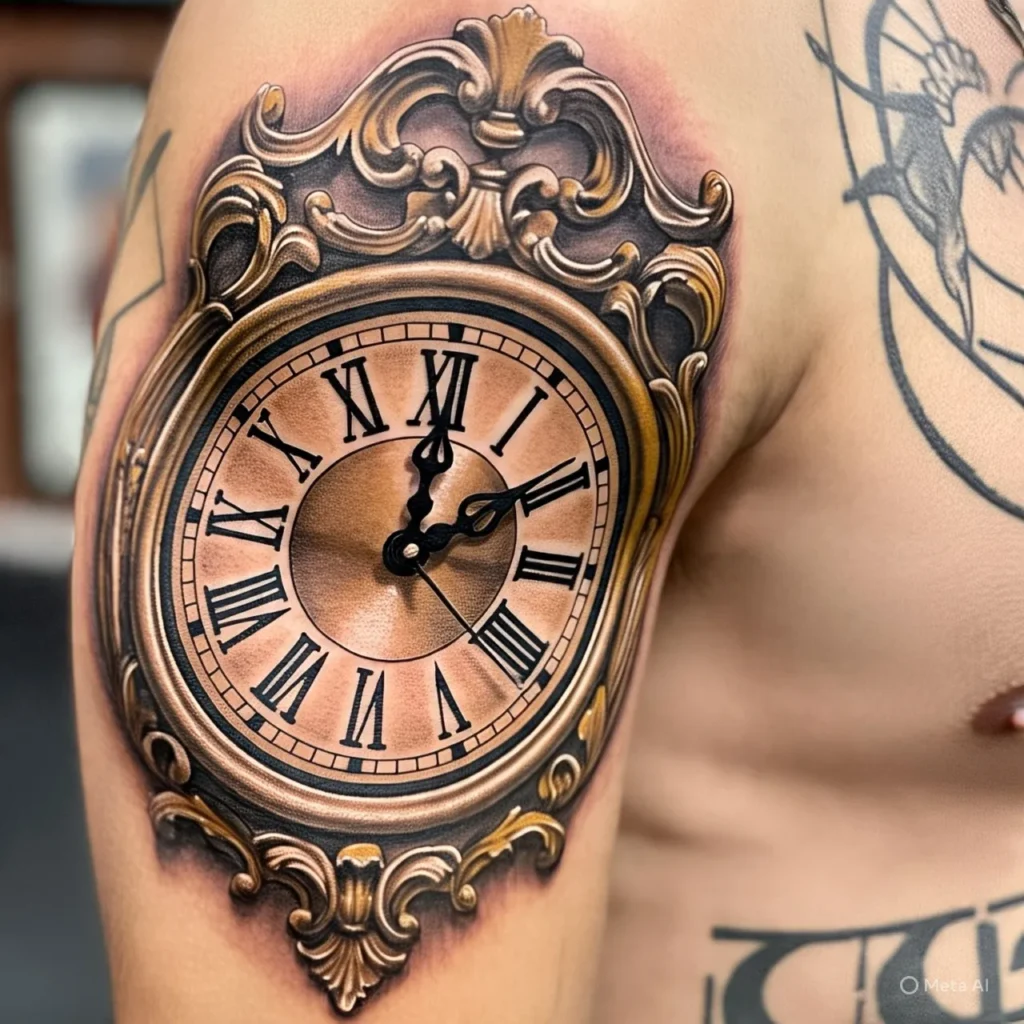 Timeless clock tattoo, Clock Tattoo