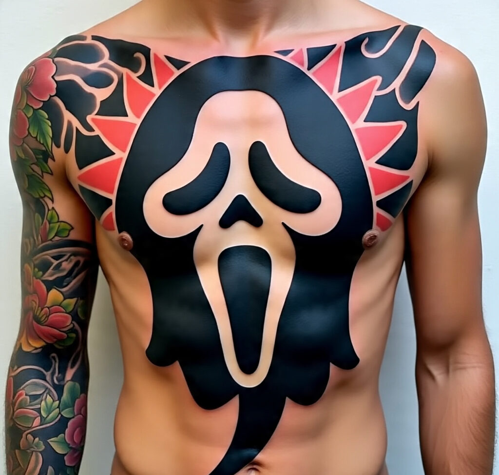Traditional Ghostface Tattoo